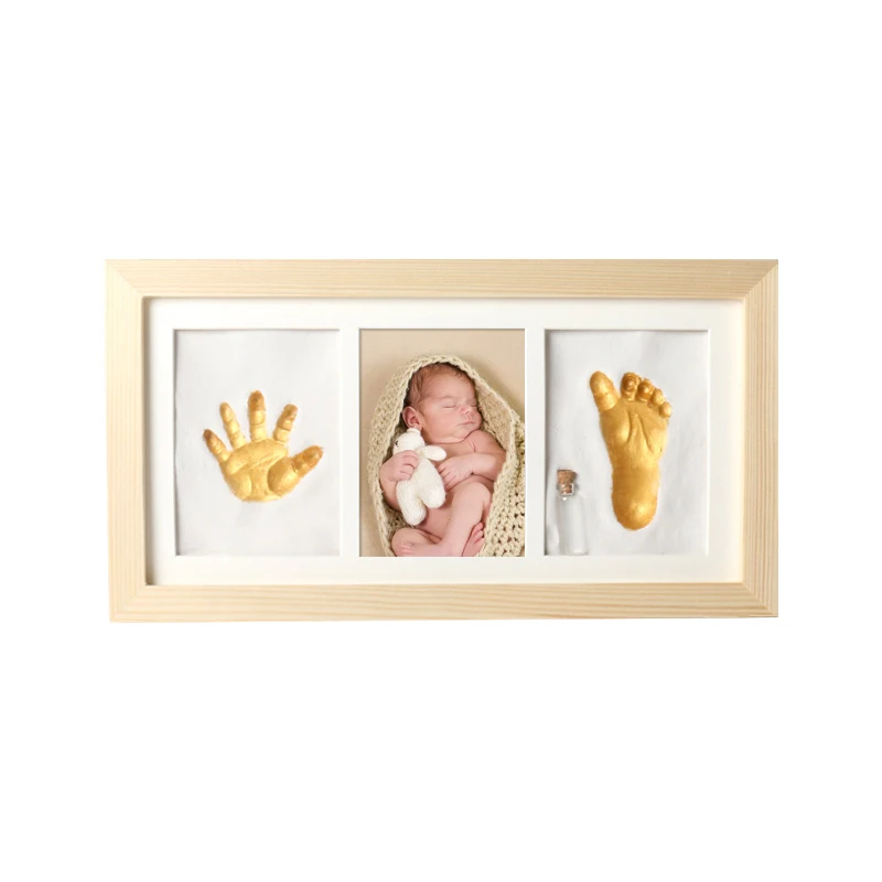 

Baby Hand and Foot Inkpad Fetal Hair Souvenir Newborn Foot Print Footprints Baby Hand Print Photo Frame