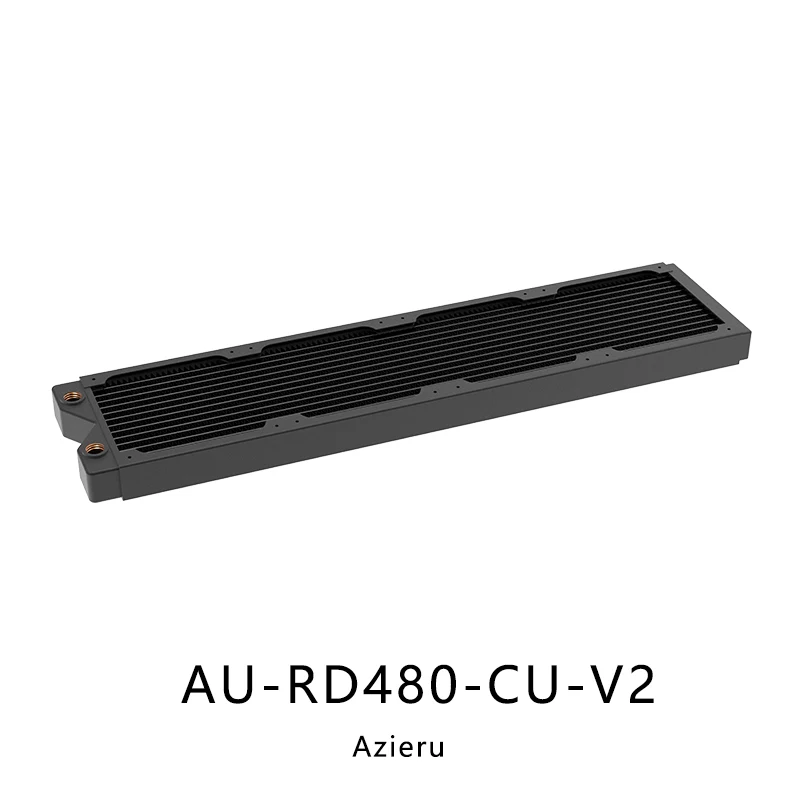 

Azieru 30MM Thick Copper Radiator 240mm/360mm/480mm PC Cooling Radiator Water Cooler Row Support 12cm Fans AU-RD360/480-CU-V2