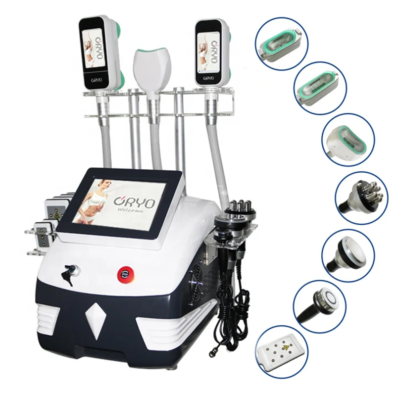 

7 IN 1 Portable 40K Cryotherapys Fat Freezing Machine Body Slimming Weight loss Cold Lipolaser anti cellulite dissolve fat