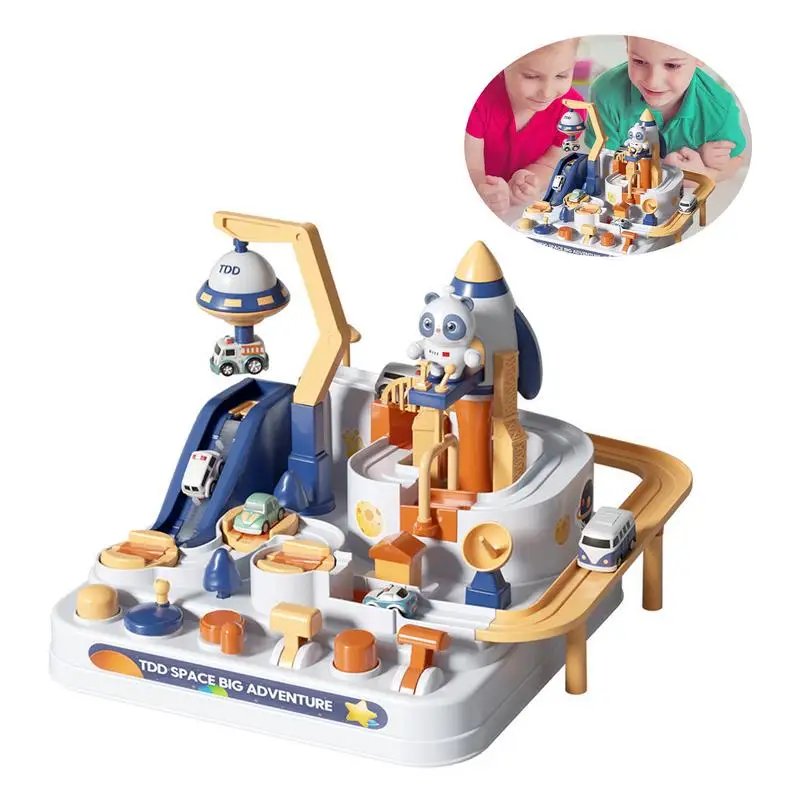 

Car Adventure Track Toys For Kids Children's Puzzle Relieve Stress Deepen Parent-child Interaction Hand-eye Coordination Fun For