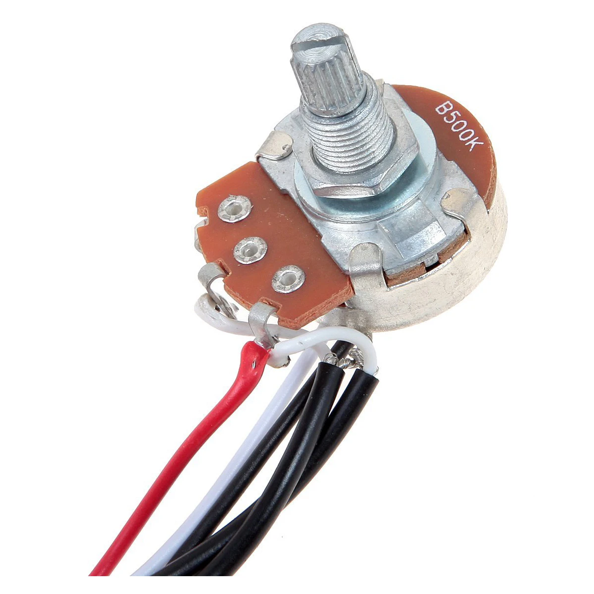 Гитарная модель два звукоснимателя 500K Pots трехходовой переключатель серебристый