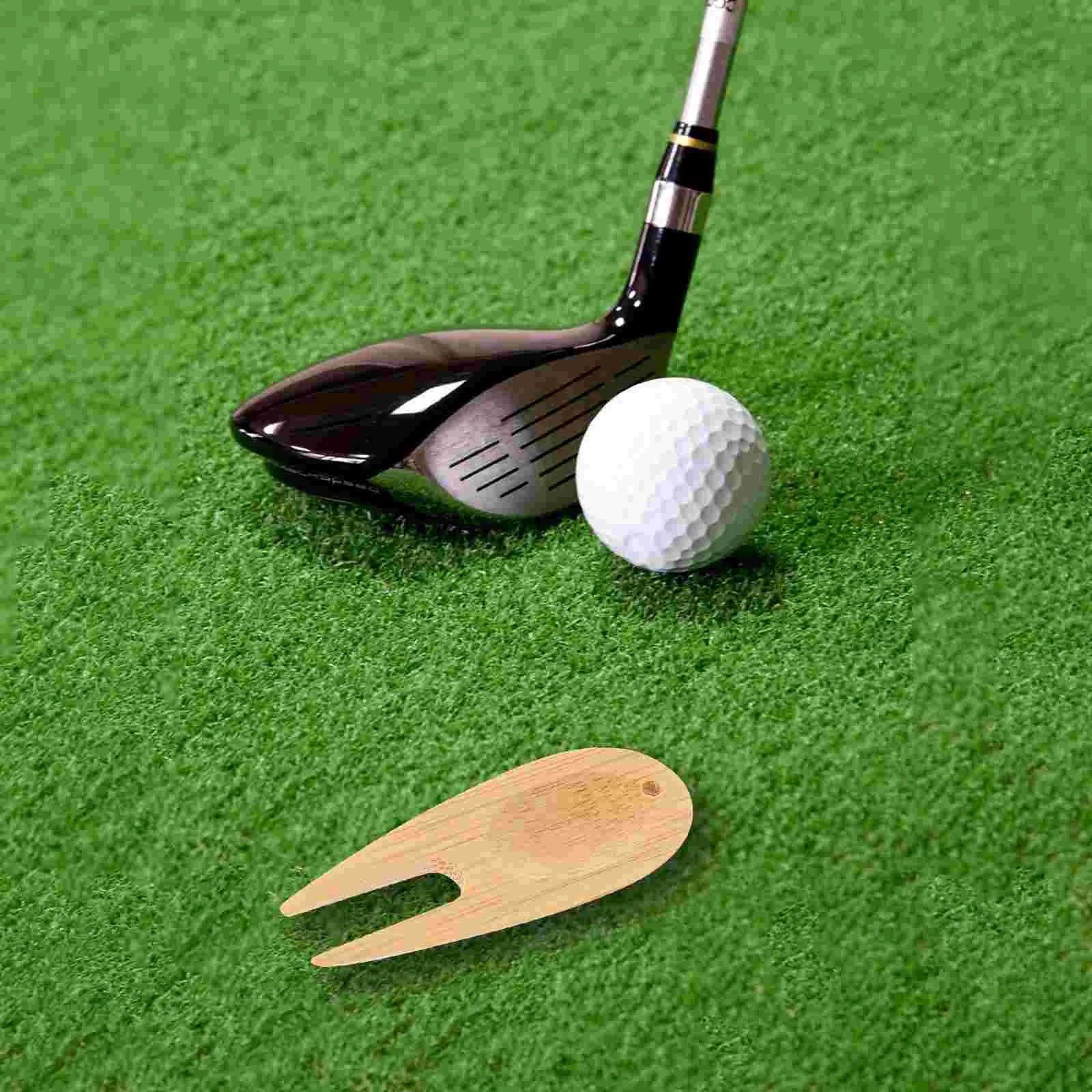 

15Pcs Fork Golfing Supplies Bamboo Divot Forks Golfing Divot Tool Divot Repair Tool for Men Outdoor Repairing