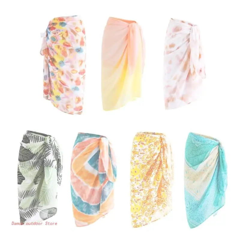 

Женская накидка на купальник, летняя пляжная юбка с запахом, купальники, бикини, накидки
