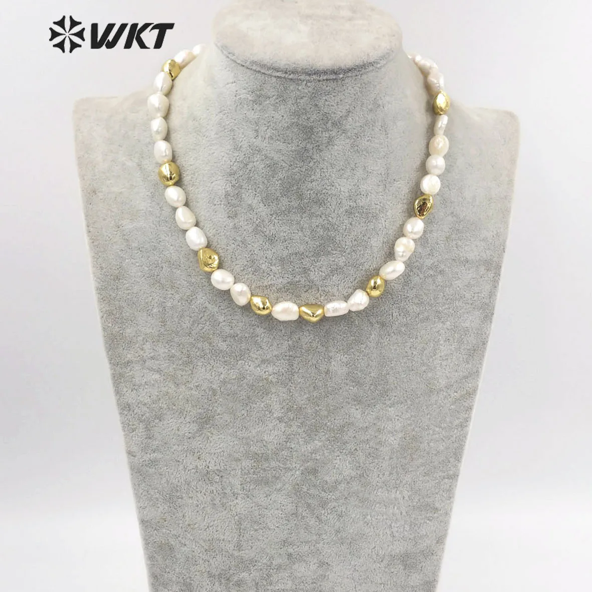 Женское ожерелье из пресноводного жемчуга WKT