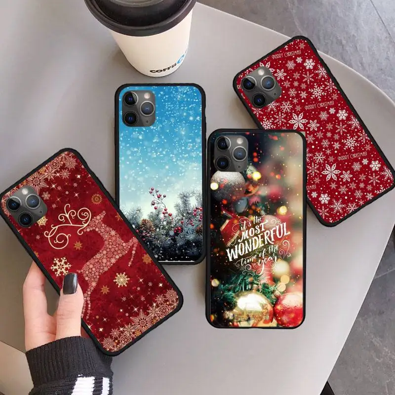

Christmas New Year Deer Phone Case For iphone 11 13 12 14 x xs xr pro max mini plus boys girls cover