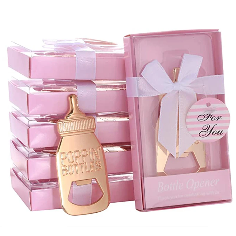 

10/30Pcs Baby Shower Favor for Guest, Bottle Shaped Bottle Opener with Exquisite Packaging, Wedding Supplies Party Souvenirs