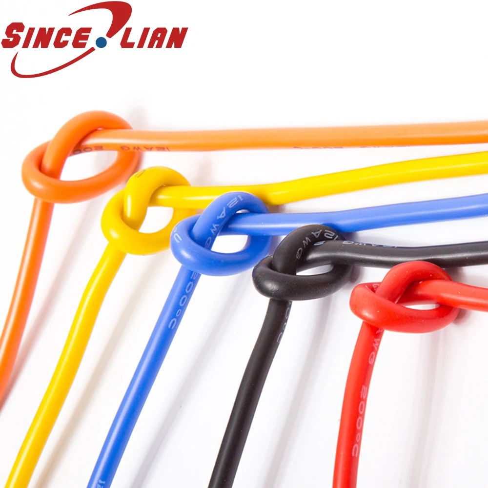 Силиконовый провод, 10 м, 20AWG, 22AWG, 30awg, специальная мягкая Экологически чистая линия, высокотемпературный ультратонкий Радиоуправляемый провод, 9 цветов