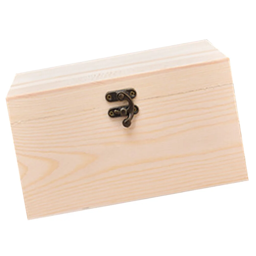 

Retro Trinket Box Wooden Sundries Jewelry Organizer Rustic Case Makeup Storage Decorative