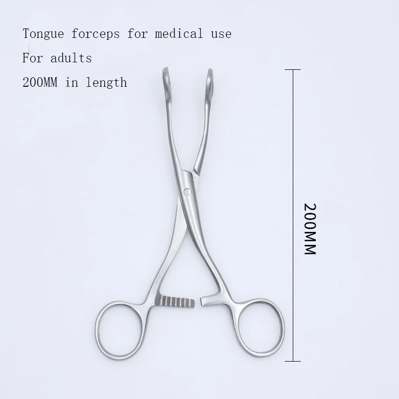 Клинический зажим щипцы для языка из нержавеющей стали объектов открытый