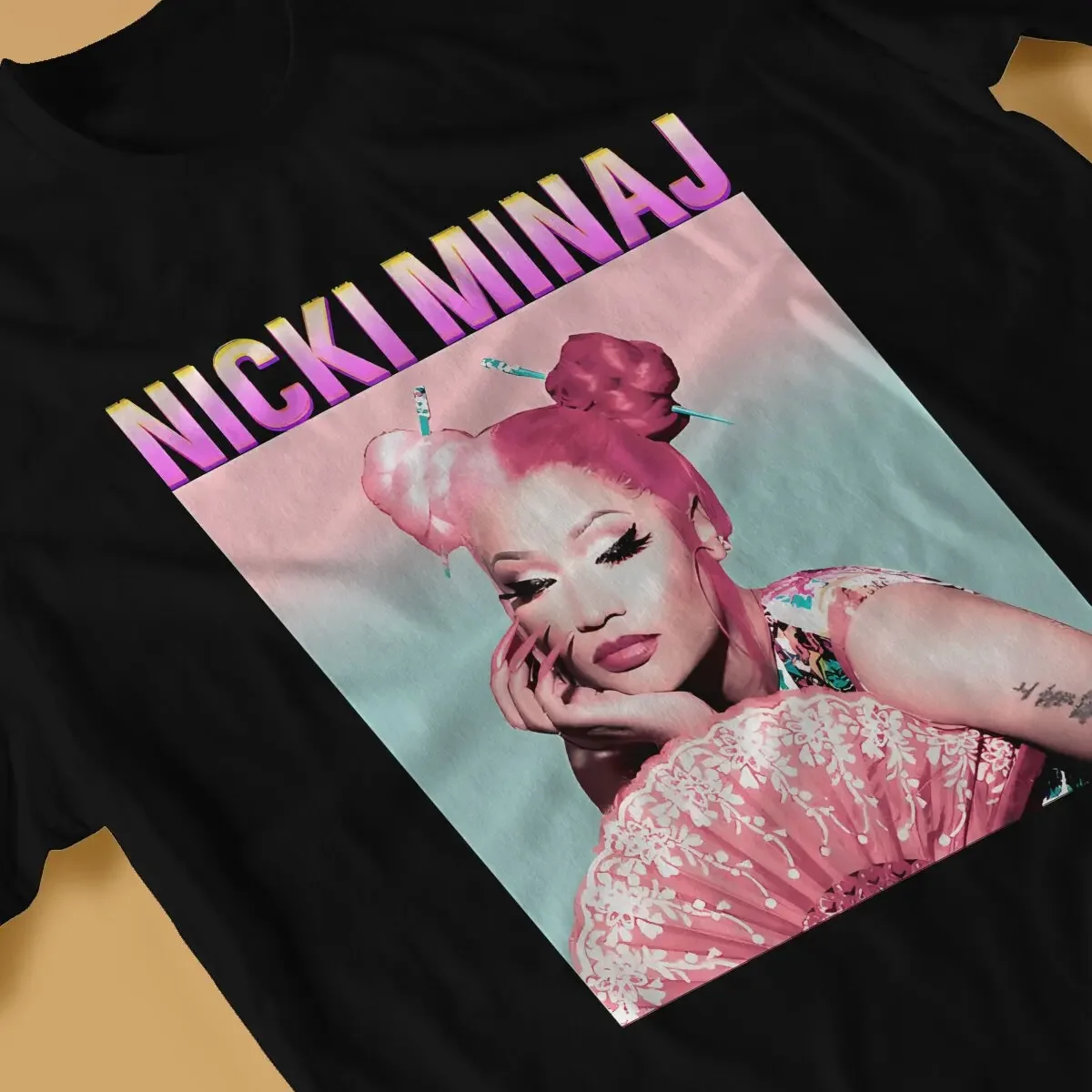 Новейшая футболка Nicki Minaj для мужчин базовая с круглым вырезом Y2K в стиле хип-хоп