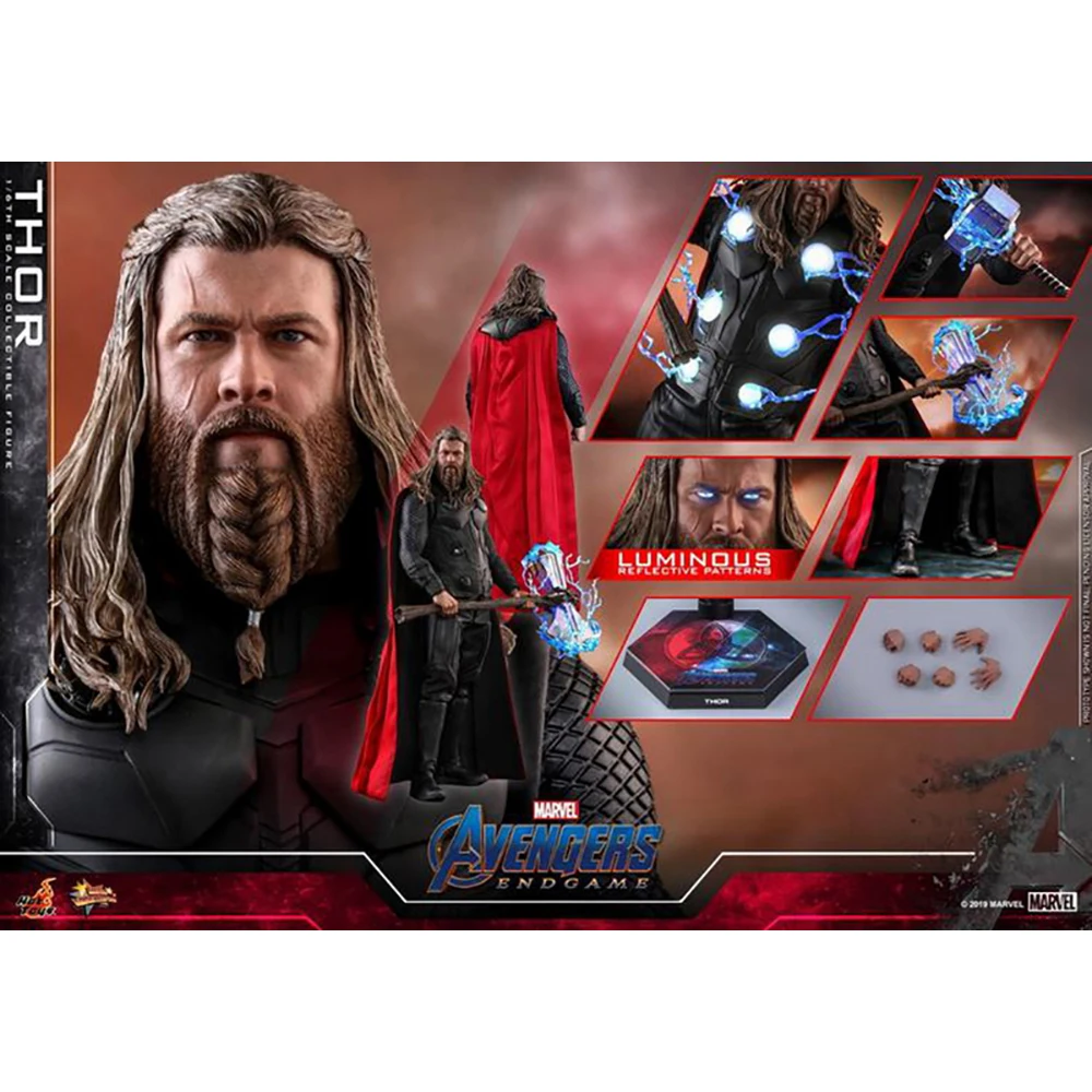 

Hottoys Original 1/6 Mms557 Thor Avengers: Endgame Marvel Genuine Collectible Anime Figure Action Model Toys Gift