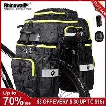 Rhinowalk Mountain Road Bicycle Bike 3 in 1 Trunk Bags Cycling Double Side Rear Rack Tail Seat Pannier Pack Luggage Carrier