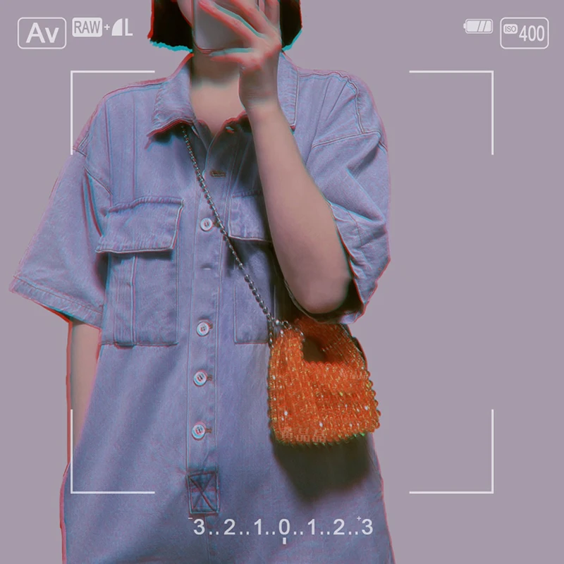 Оригинальные оранжевые сверкающие мини-кошельки и сумочки ручной работы с