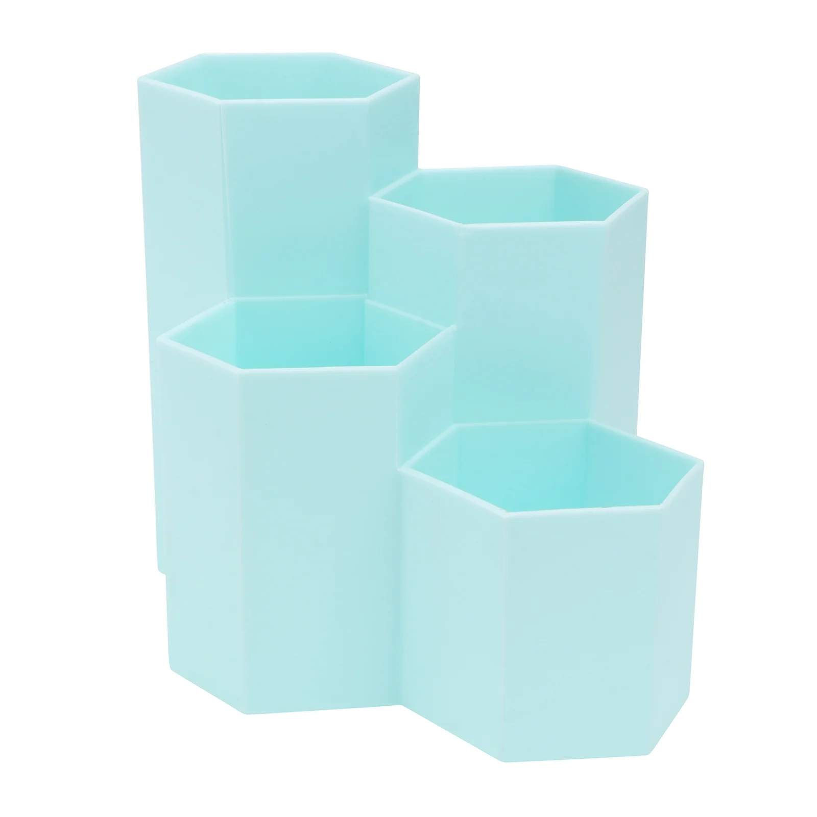 

Hexagonal Pen Holder Plastic Vases Office Supplies Brushes Organizer Child Vanity Accessories