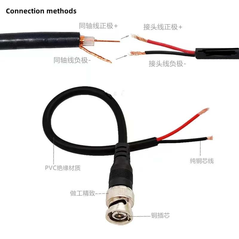Разъемы BNC Q9 коаксиальный сигнал мониторинга чистая медь 10 шт. аксессуары для