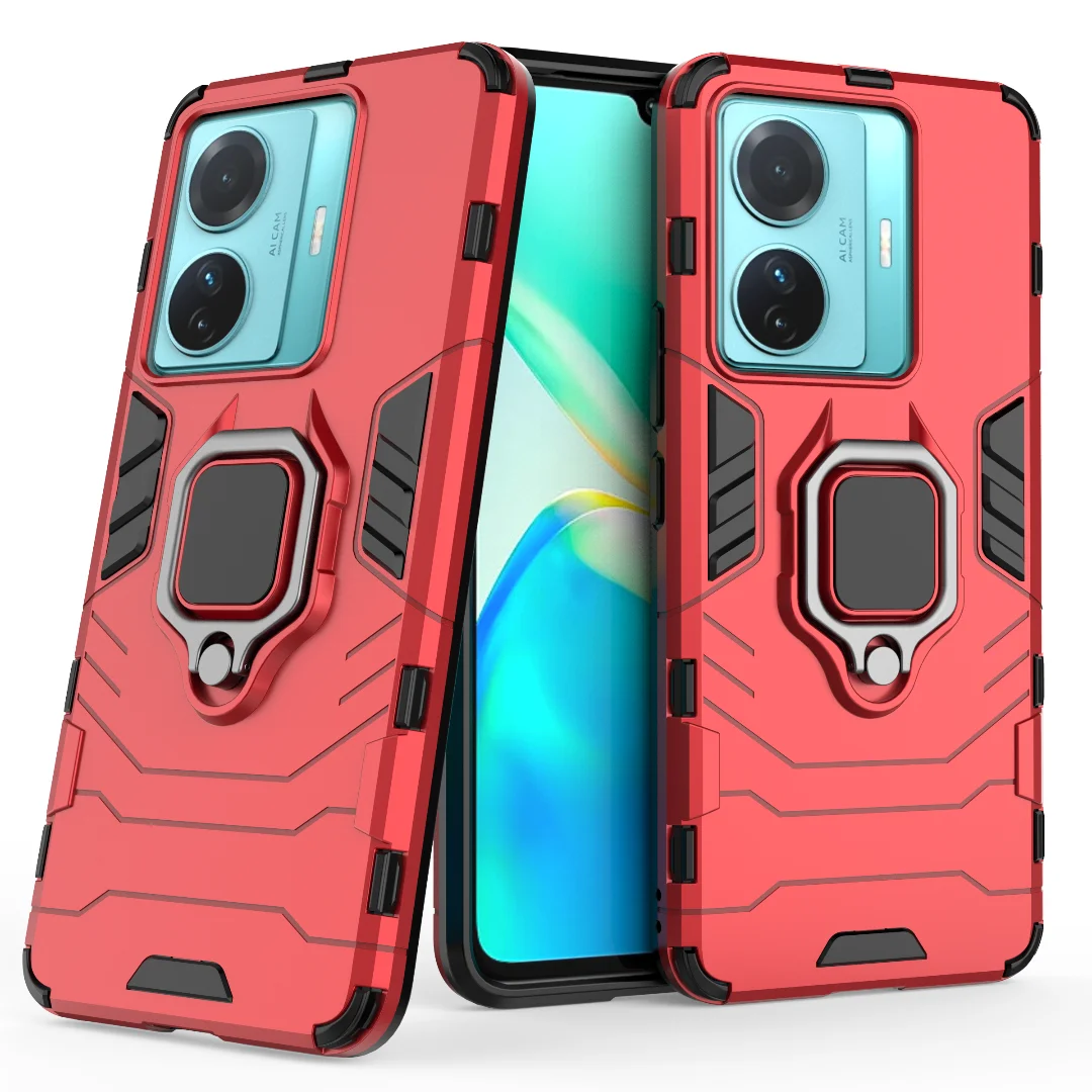 

10pcs/Lot Hybrid Shockproof Cover Armor Case For VIVO Y25 Y35 Y16 Y22S S15 S10E Y21S S12 X80 X70 V23 IQOO 10 Neo 6 Pro 5G