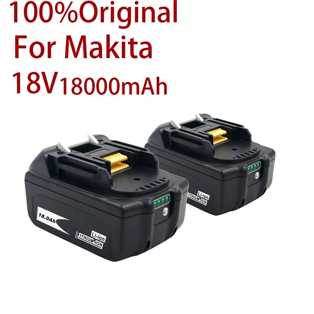 

Batería recargable para Makita, herramientas eléctricas de 18V,18000mAh,con reemplazo de Li-ion LED, LXT, BL1860B, BL1860,BL1850