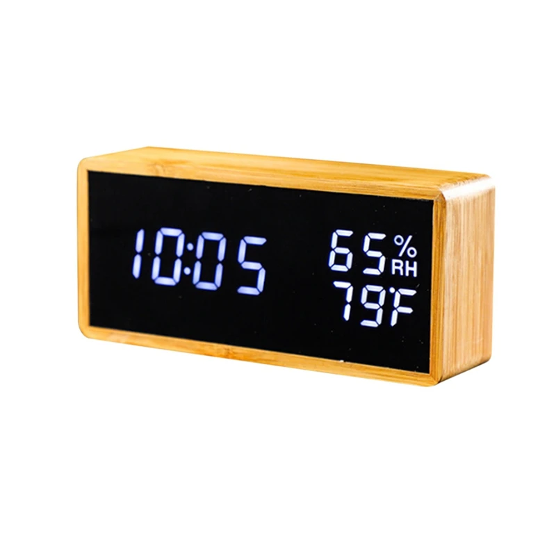 

LED Digital Alarm Clock 12/24 Hours Display Setting Home Decor Temperature Snooze Function Desk Clock