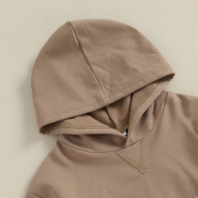 

Детские повседневные однотонные Свободные толстовки и брюки с эластичным поясом