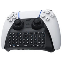 keyboard for ps5 controller wireless bluetooth keypad chatpad for playstation 5 controller mini game keyboard built in speaker