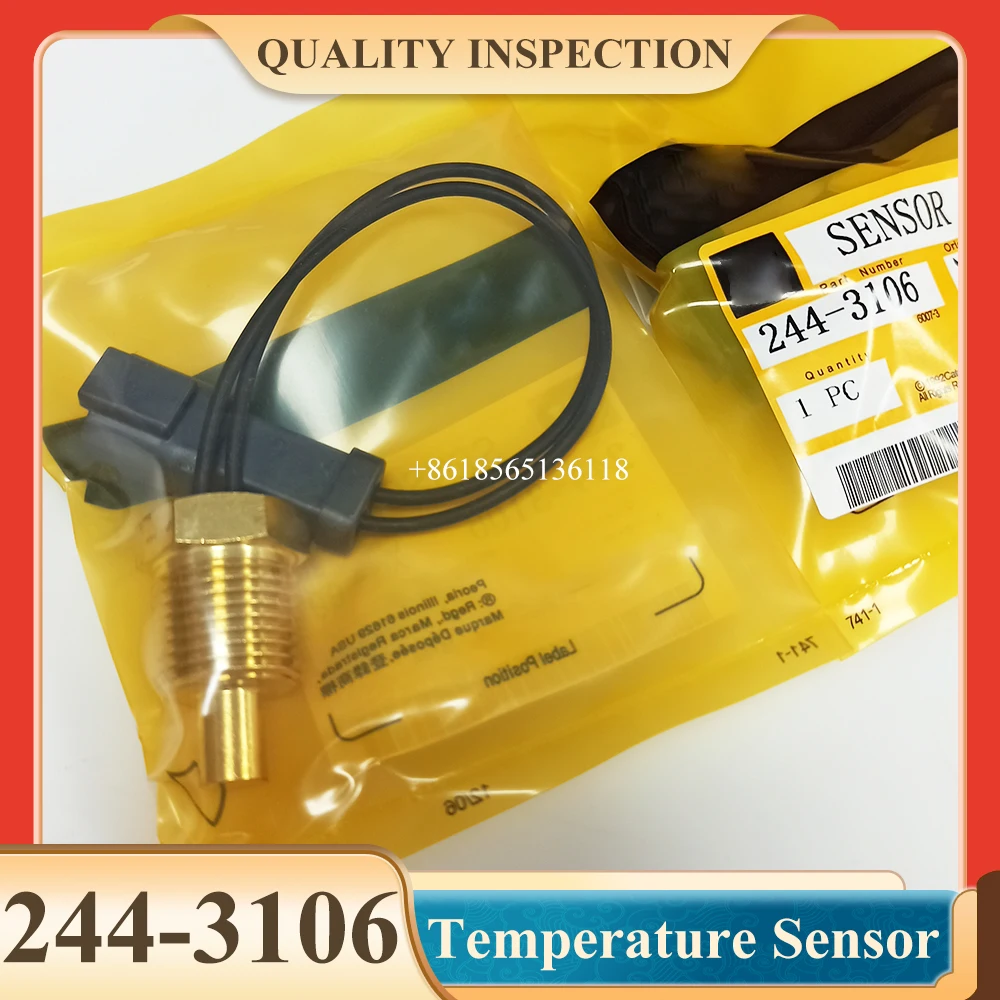 2443106 244-3106 Датчик температуры для Caterpillar 414E 416D 416E 416F 420D 420E 420F 422E 422F 424D 428D 428E