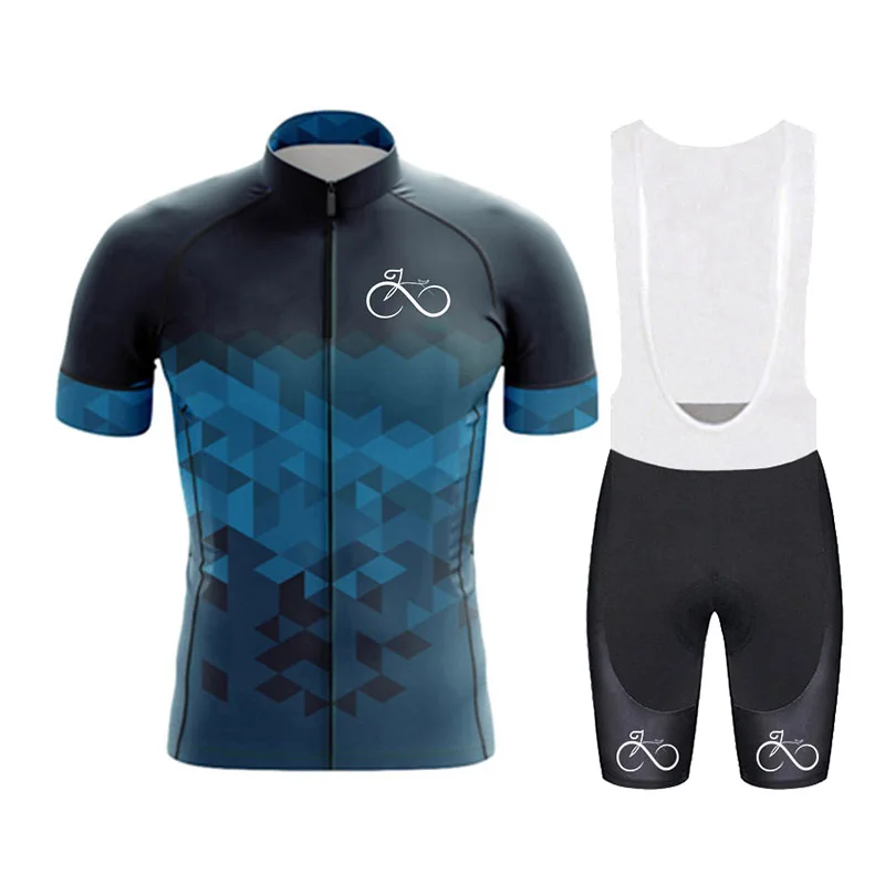 

Трикотажный комплект мужской для велоспорта, спортивная одежда с коротким рукавом для команды, комплект для велоспорта, шорты с нагрудником