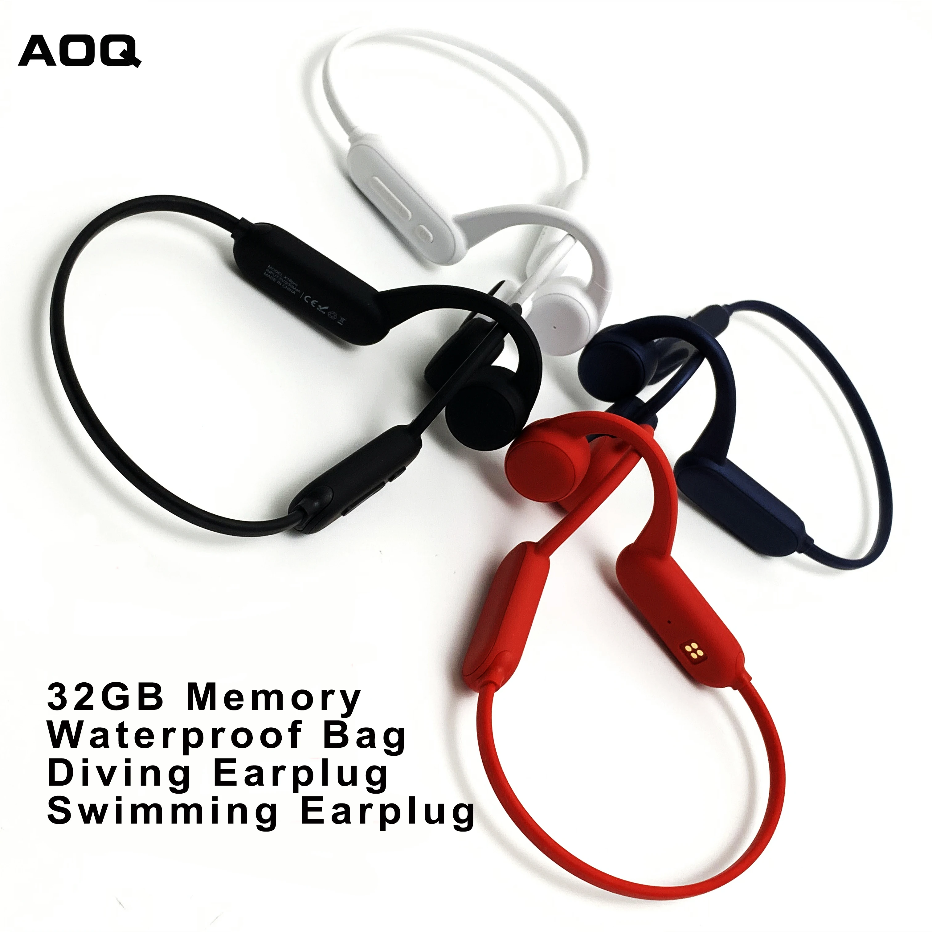 Беспроводные наушники 32 Гб ОЗУ Гарнитура костной проводимости Bluetooth для плавания