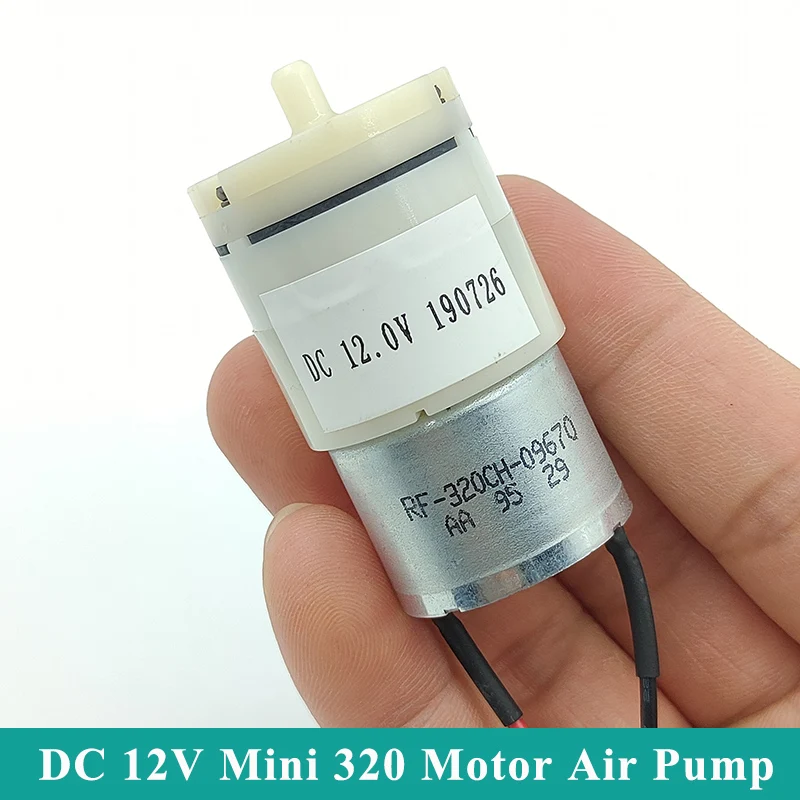 

DC 5V-12V 6V 9V Micro 27mm Mini 320 Motor Air Pump Oxygen Pressure Pump DIY Inflator Sphygmomanometer Aquarium Water Fish Tank