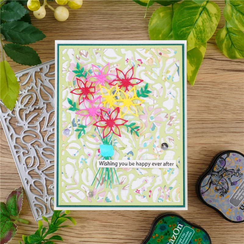 Креативный ручной сращивающийся фон пластина металлические режущие штампы