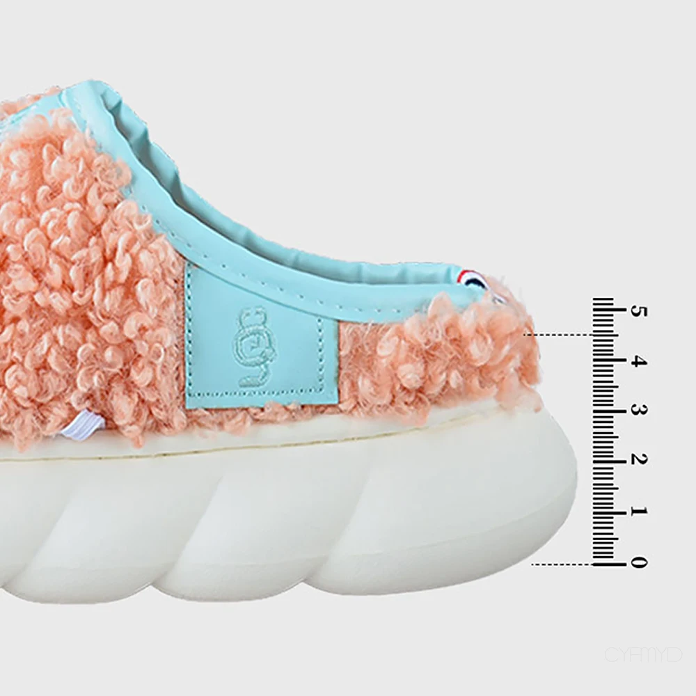 Plush Slippers for Women Indoor Light Soft Platform Winter Home Slippers Female Concise Indoor Furry Slip on Comfortable Fashion