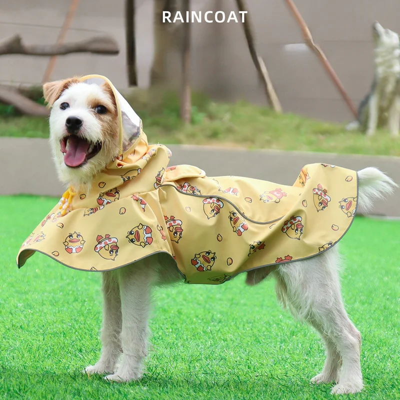 

Дождевик для домашних животных, дождевик для собак, водонепроницаемая Светоотражающая накидка, дождевик, прозрачный дождевик из искусстве...