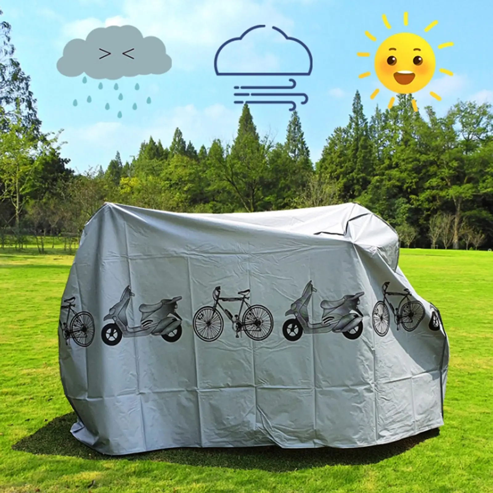 

Rain Cover Waterproof Bike Bicycle Cover Outdoor UV Guardian MTB Bike Case 210x110mm Anti-UV Bicycle Cover Protective Cover