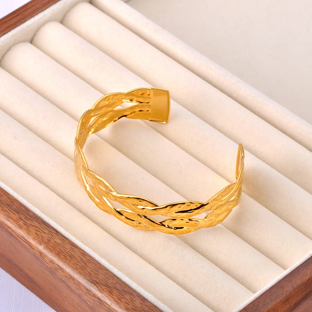 ZooMango полый заплетенный браслет из нержавеющей стали персонализированный