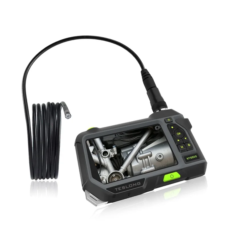 

2021 New endoscope 1080P 5inch big screen portable 1m borescope Handheld industrial car inspection camera