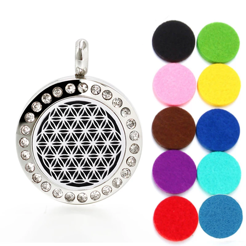 Цепочка с подвеской в виде цветка жизни для женщин украшение из нержавеющей