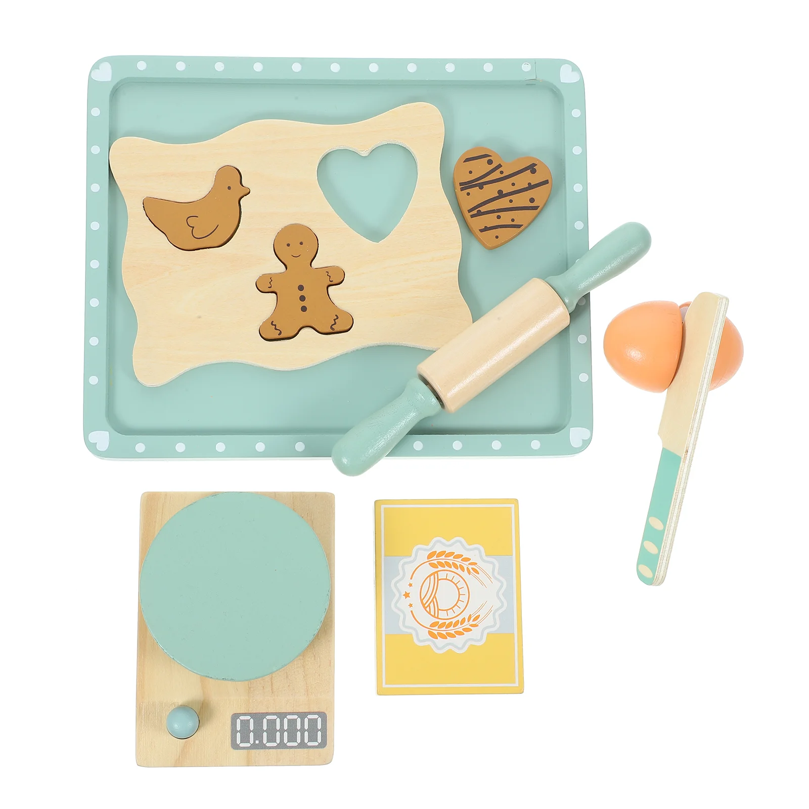

1 Набор деревянных игрушек для кухни, деревянные игрушки для выпечки печенья, детская развивающая игрушка