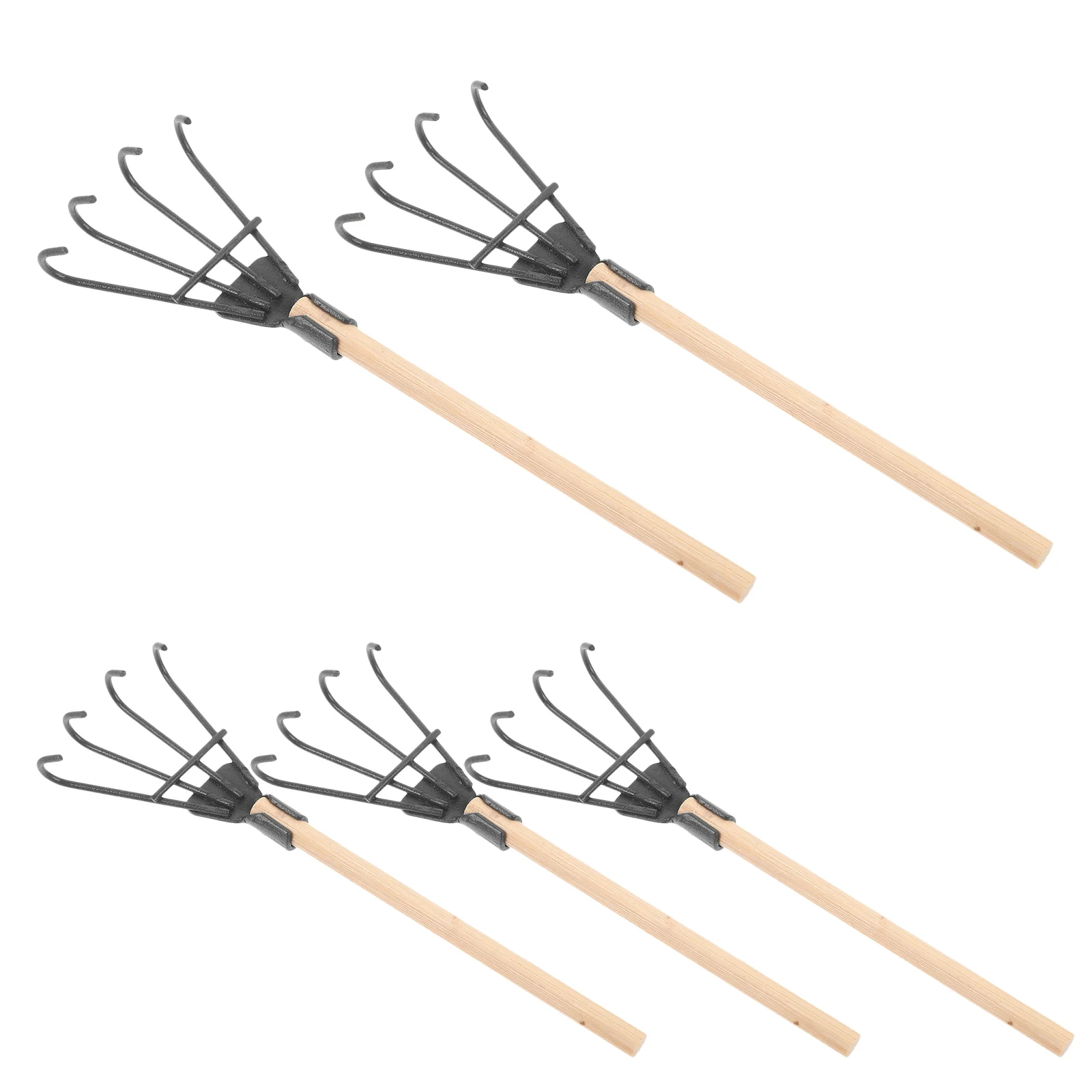 

5 шт., декоративные грабли из кованого железа