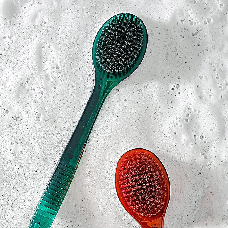 

Щетка для ванны с длинной ручкой, мягкая щетка для спины и волос, для взрослых, отшелушивающие скрабы, массажер для кожи, щетка для чистки, ак...