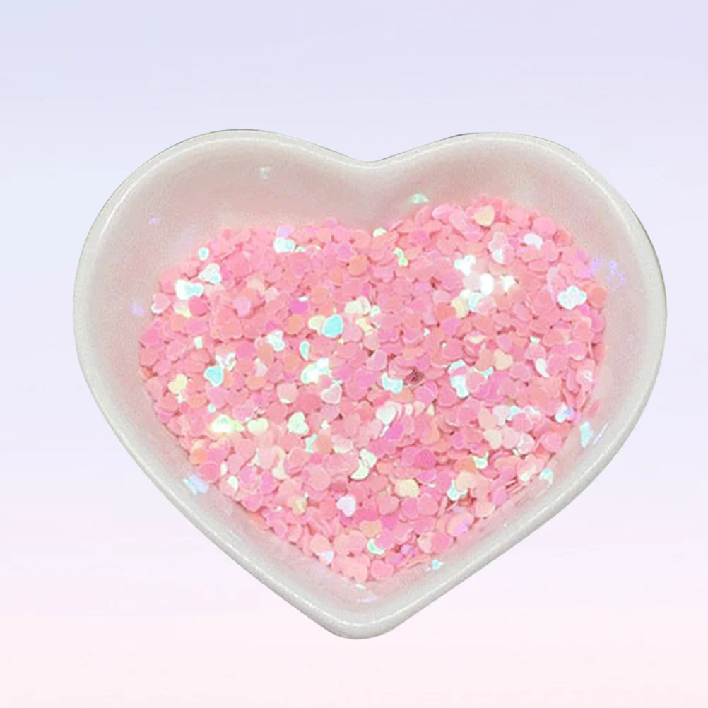 

DIY Nail Heart Shaped Shiny Nail Sequin Glitter 50g (Pink)