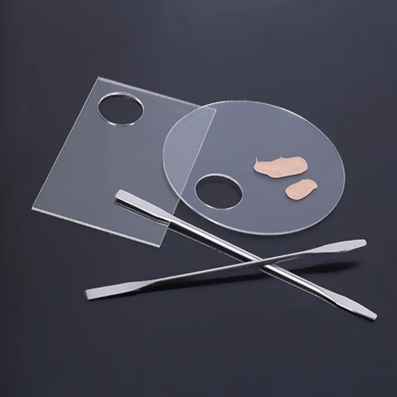 Акриловая Прозрачная Палитра Для Макияжа Цвет Ногтей Специальная Фотография