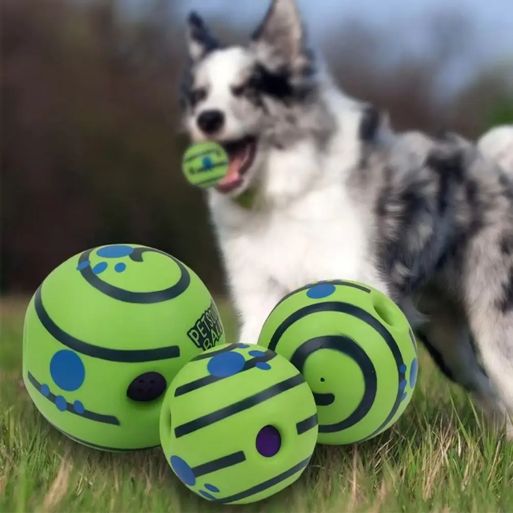 Новые забавные игрушки Wobble Wag Giggle Ball пищалки для домашних животных рулонные