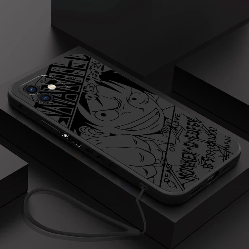 Anime one pieces luffy zoro sanji Phone Case For iPhone 14 13 12 11 Pro Max Mini X XR XS MAX SE20 8 7 Plus 6 6S Plus Silicone