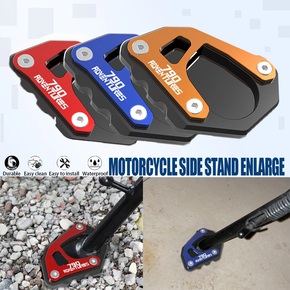 

For 790AdventureS 790 Adventure S 2021 2022 2023 Motorcycle Accessories CNC Side Stand Enlarge Sled Sidestand Kickstand Foot Pad