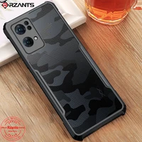 for oppo reno 7 pro 5g case camouflage acrylic shockproof airbags armor transparent cover for oppo reno 7 5g global %e3%82%b1%e3%83%bc%e3%82%b9 rzants