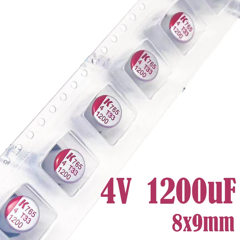 Фото (2 шт.) 4V1200UF 8x8мм 8x9мм 10x12мм 4SVP1200M 4SEP1200M DIP/SMD Твердотельный конденсатор 1200 мкФ 4В для материнских плат ПК №4