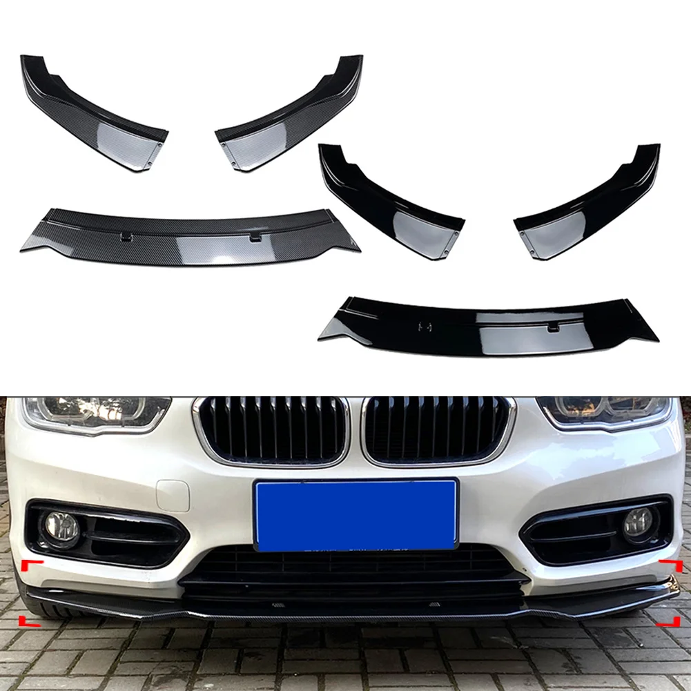 

1Series Car Front Bumper Lip Chin Spoiler Splitter Decoration Trim 3Pcs/Set For BMW 1 Series F20 F21 116i 118i 120i 2011-2019