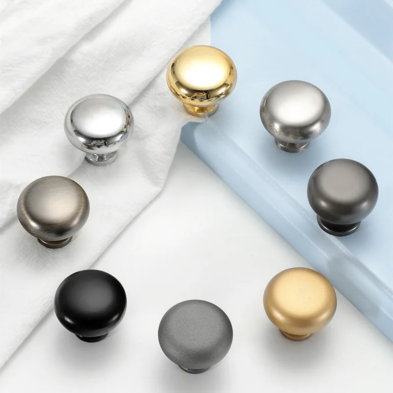 

Modern Multi-Color Minimalist Drawer Spherical Handle Single-Hole Particle Solid Thickened Wardrobe Cabinet Door Round Handle