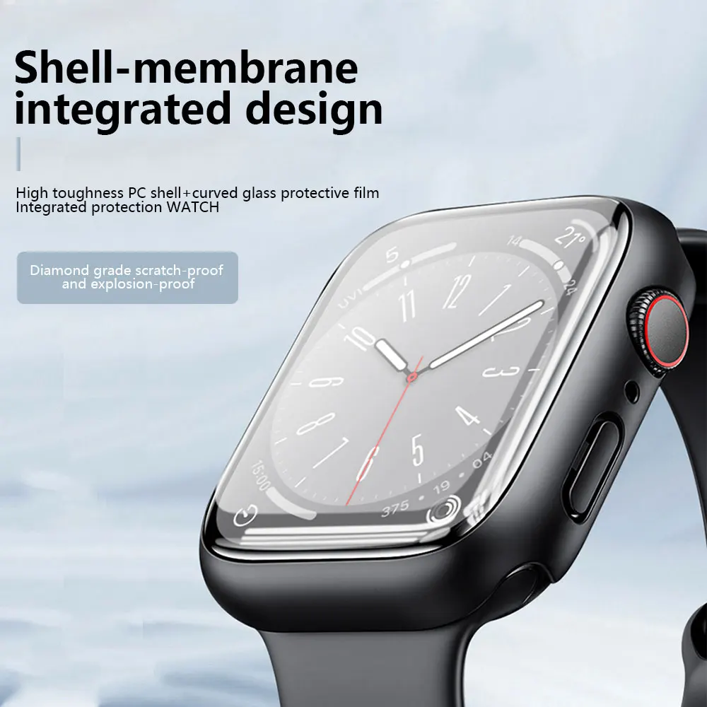 Водонепроницаемое покрытие из поликарбоната закаленное стекло для Apple Watch