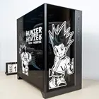 HUNTER наклейки с персонажами из мультфильмов для ПК чехол, аниме виниловые декоративные наклейки для ATX Compuer Skin, водонепроницаемые легко съемные ажурные наклейки