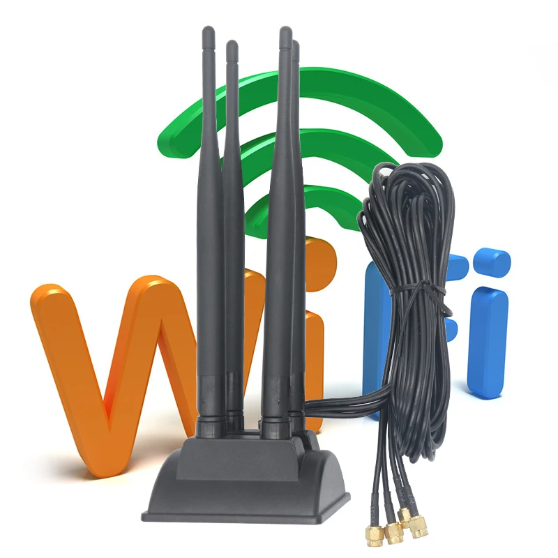 4*4 шт. кабель дальнего действия двухдиапазонный 2 4G 5 8G Omni Wi-Fi маршрутизатор